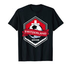Switzerland Football Soccer Team T-Shirt - Custom Art Print Men Women