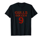Gulls Soccer 9 T-Shirt - Trendy Graphic Unisex