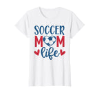 Soccer Mom Life Soccer Mother Mommy T-Shirt - Minimalist Print for Adults