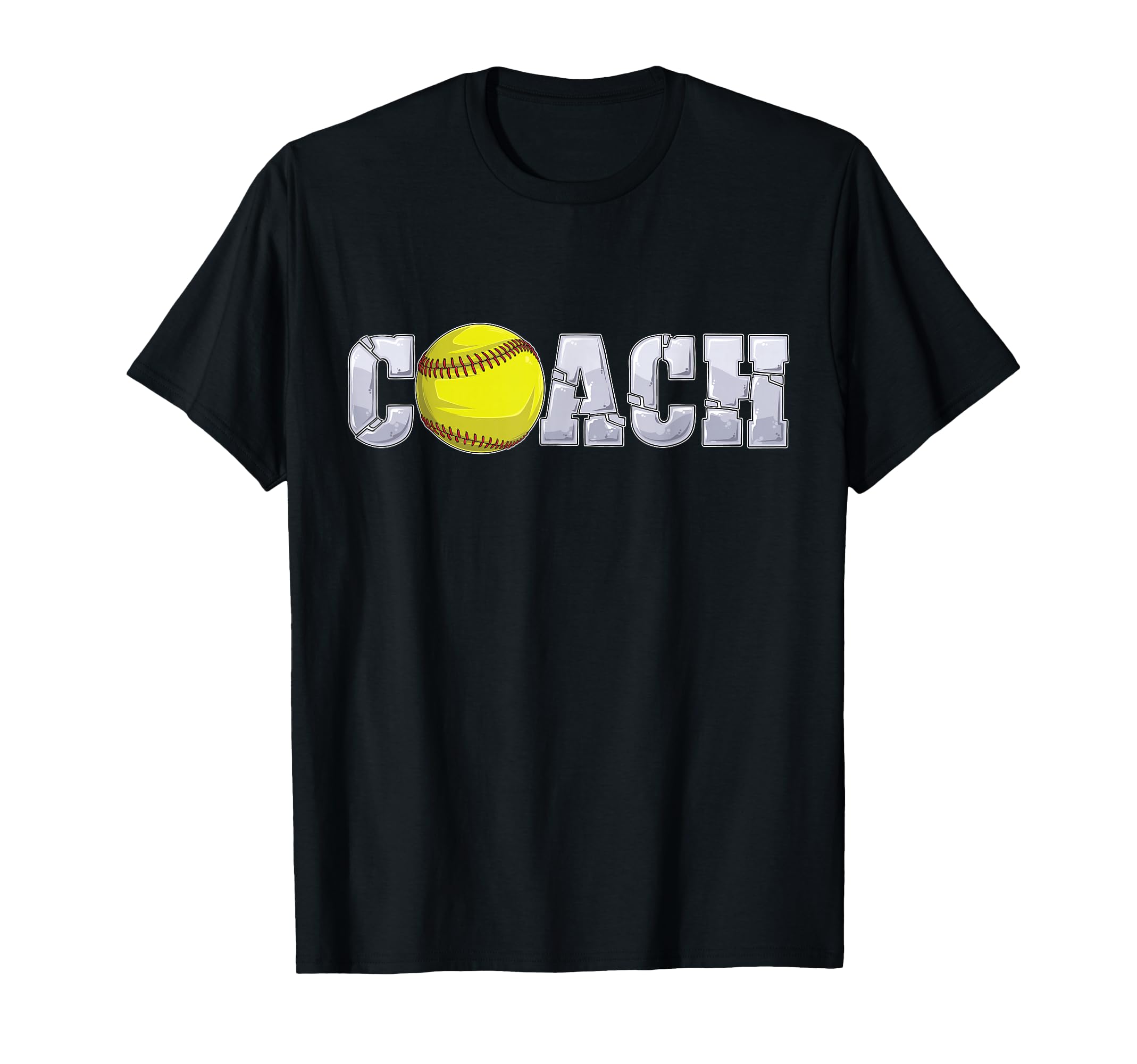 Softball Coach Coaching Assistant Coach T-Shirt - Custom Art Print Unisex
