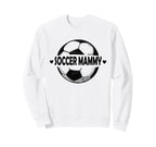 Soccer Mammy Soccer Player Sports Team Sweatshirt - Trendy Graphic Unisex