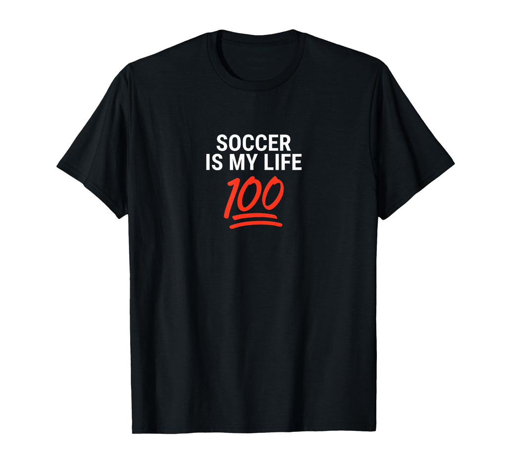 Soccer Is My Life 100 Inspiring T-Shirt - Aesthetic Graphic Unisex