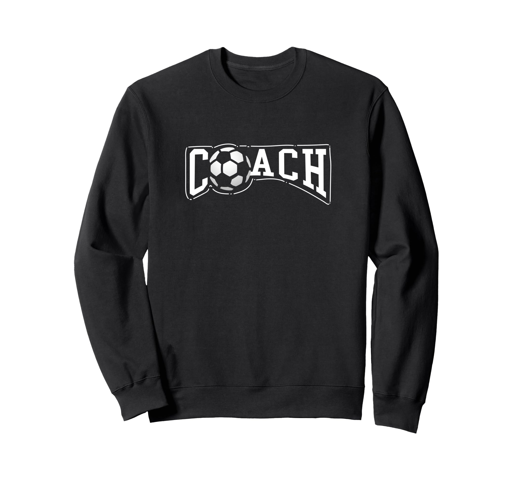 Soccer Ball Coach Gift Sports Sweatshirt - Minimalist Print Men Women