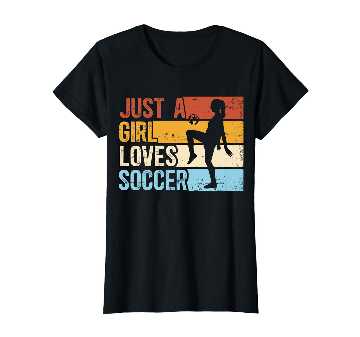 Just Who Loves Soccer Funny Sport T-Shirt - Custom Art Print Men Women