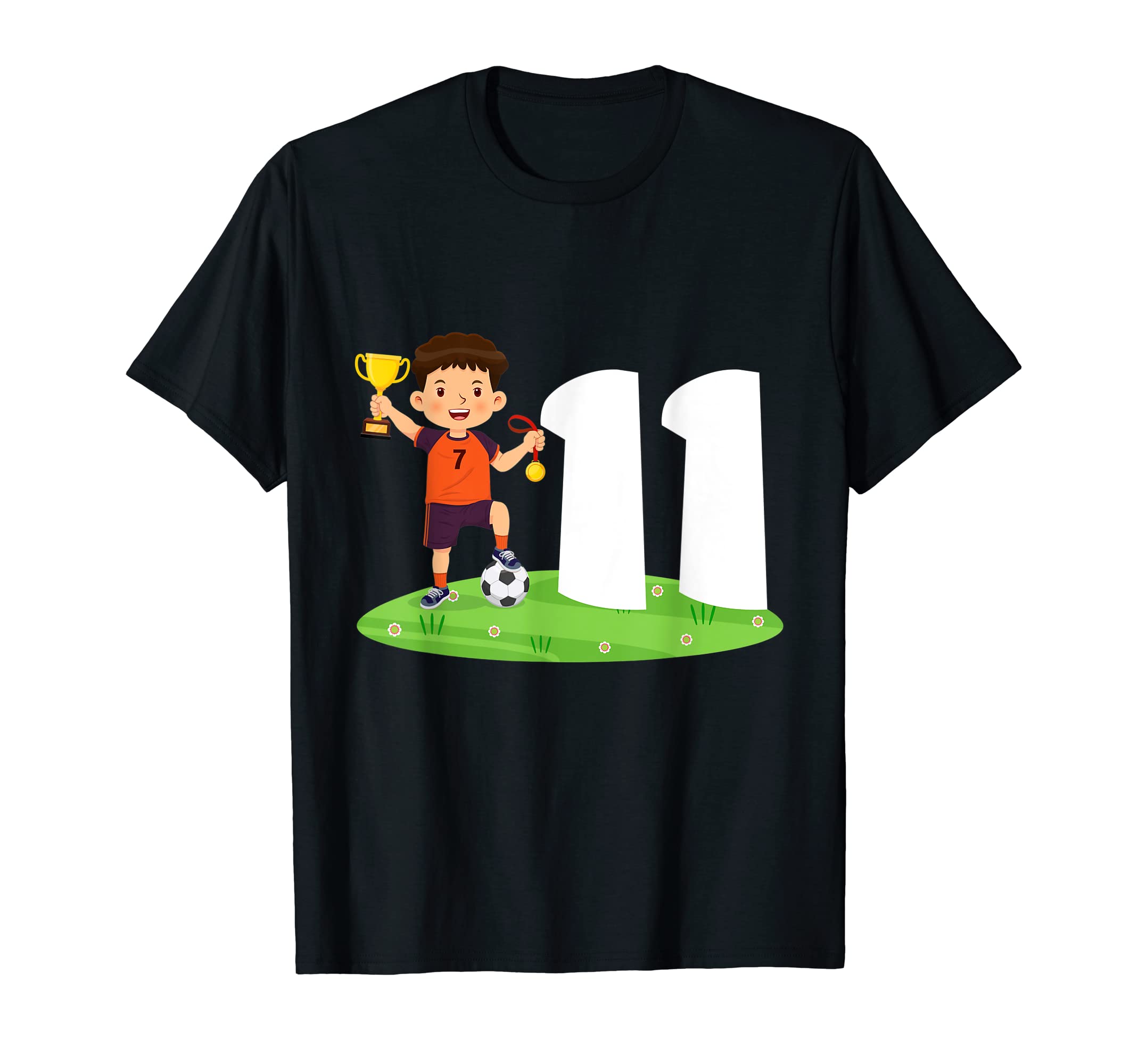 11Th Birthday Soccer 11 Years Old T-Shirt - Unique Graphic Men Women