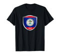 Belize Flag Badge Soccer Fans Jersey T-Shirt - Unique Graphic Men Women