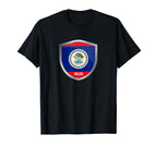 Belize Flag Badge Soccer Fans Jersey T-Shirt - Unique Graphic Men Women