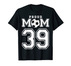 Number 39 Custom Proud Soccer Futbol T-Shirt - Streetwear Style for Adults