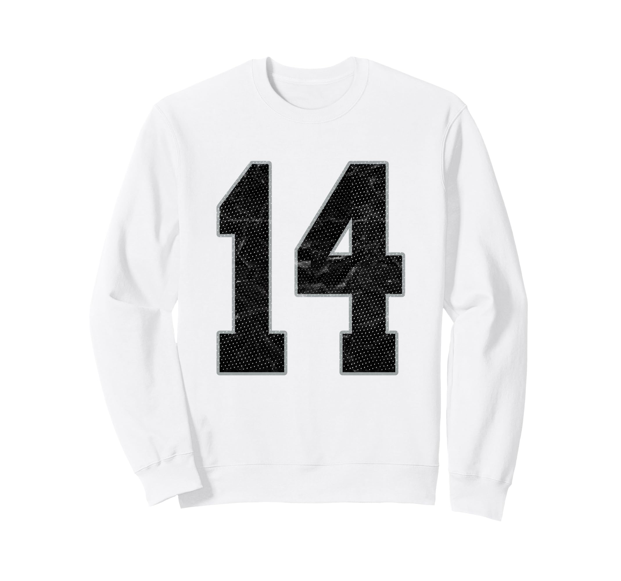 Number 14 Numbered Uniform Sweatshirt - Fun Novelty Design Men Women