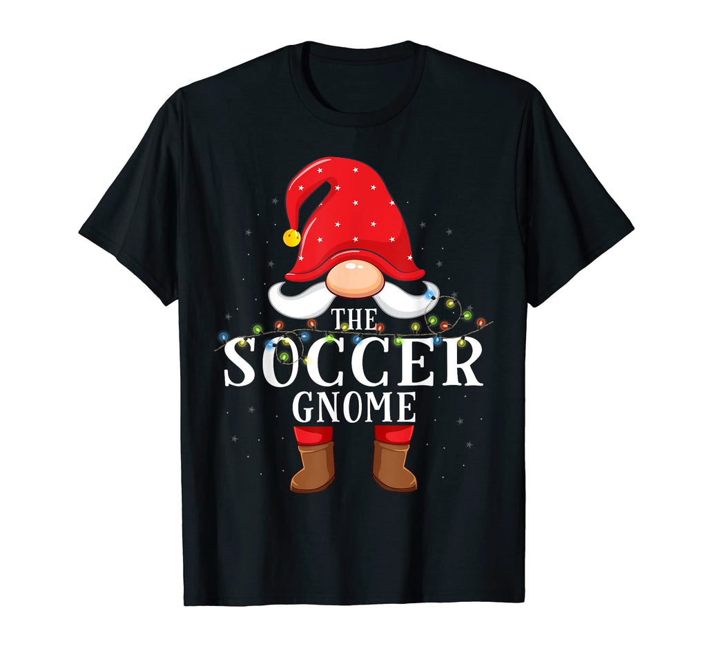 Soccer Gnome Matching Family Pajama T-Shirt - Aesthetic Graphic for Adults