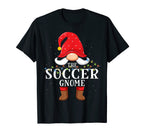 Soccer Gnome Matching Family Pajama T-Shirt - Aesthetic Graphic for Adults