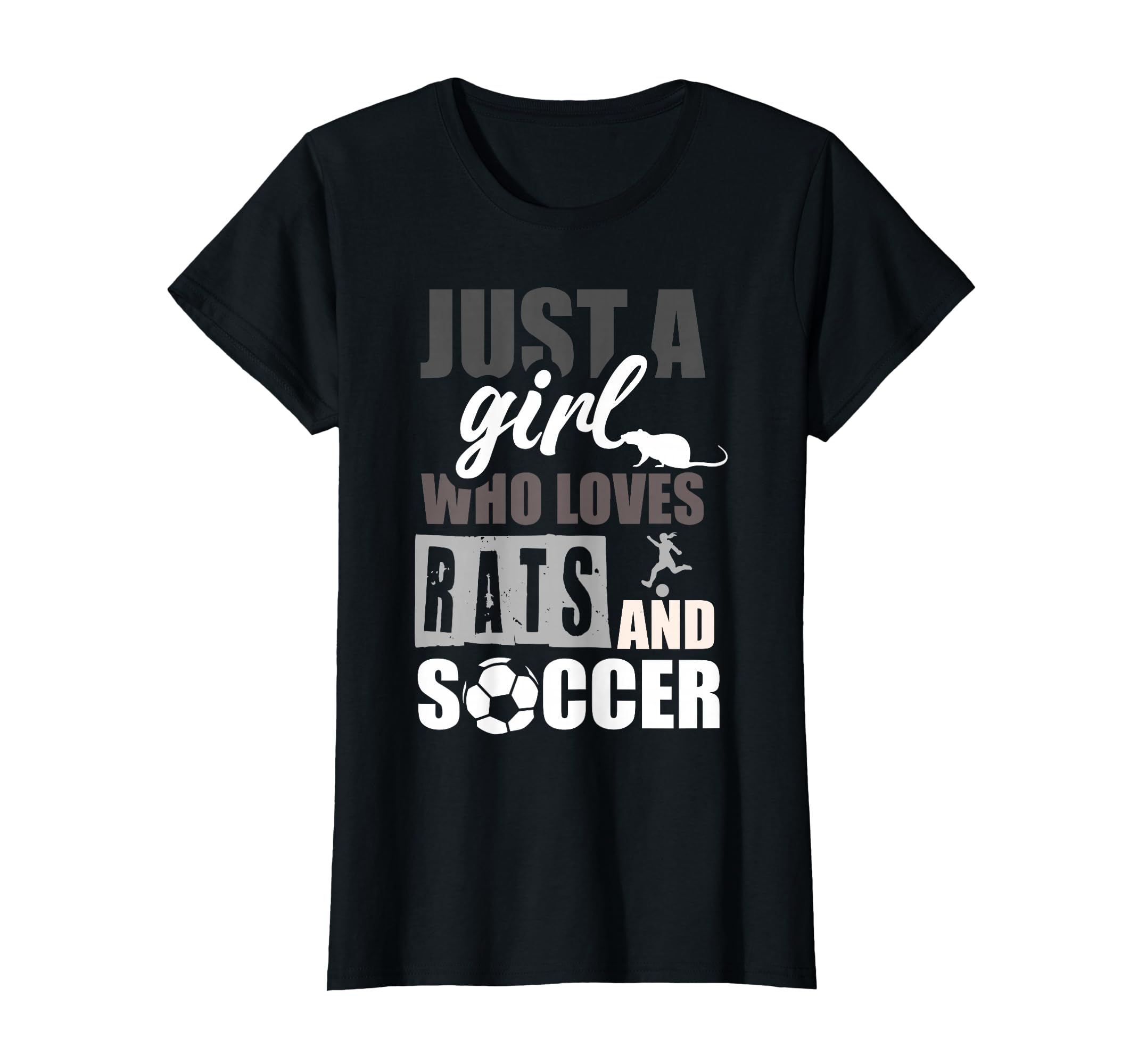 Just Who Loves Rats And Soccer Sushi Rat T-Shirt - Graphic Print for Adults