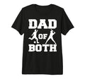 Mens Dad Both Funny Soccer Baseball Dad T-Shirt - Graphic Print for Adults