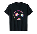 Tie Dye Soccer Ball Image Soccer Lovers T-Shirt - Unique Graphic for Adults