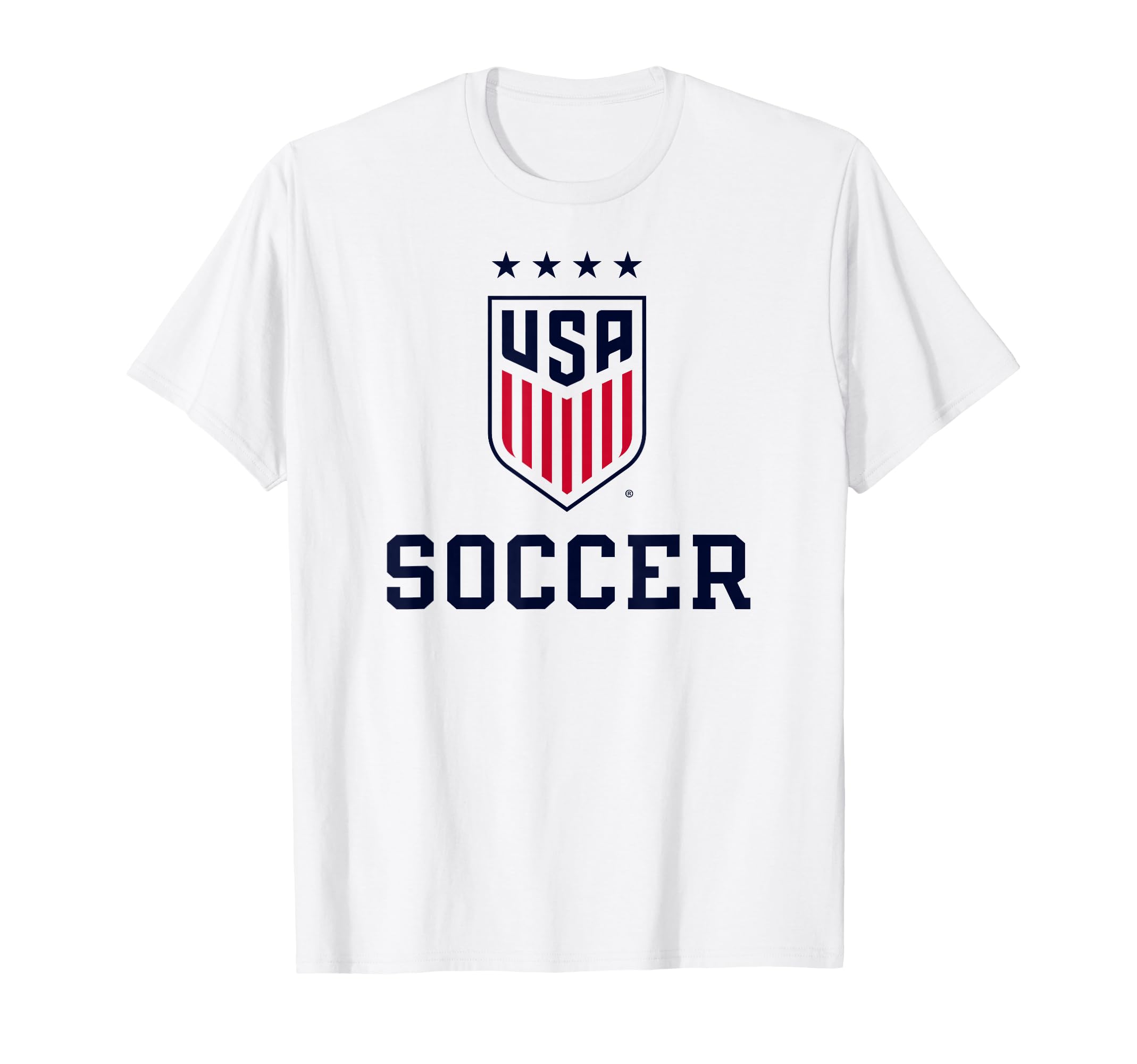 United States Soccer Icon White T-Shirt - Fun Novelty Design for Adults