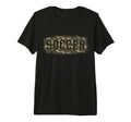 Camo Soccer Camourflage Badge Player T-Shirt - Minimalist Print Men Women