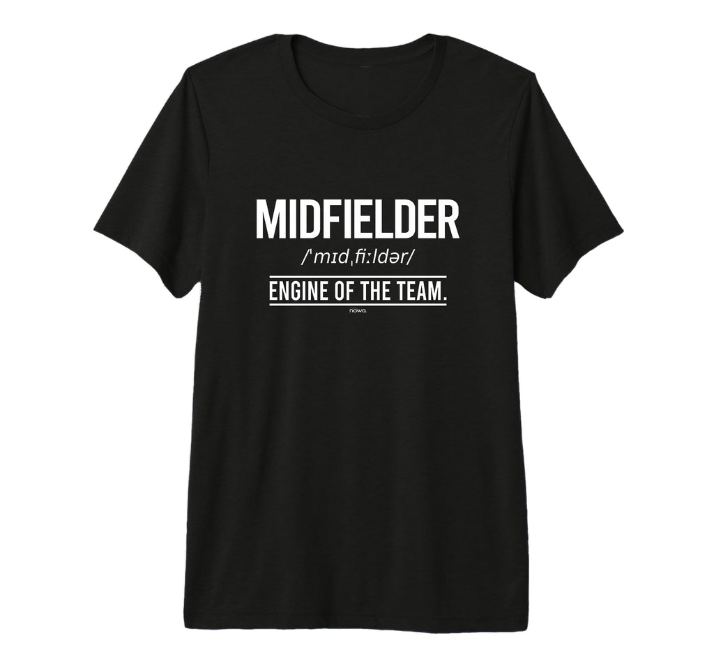 Football Midfielder Engine Team Tri Blend T-Shirt - Trendy Graphic Unisex
