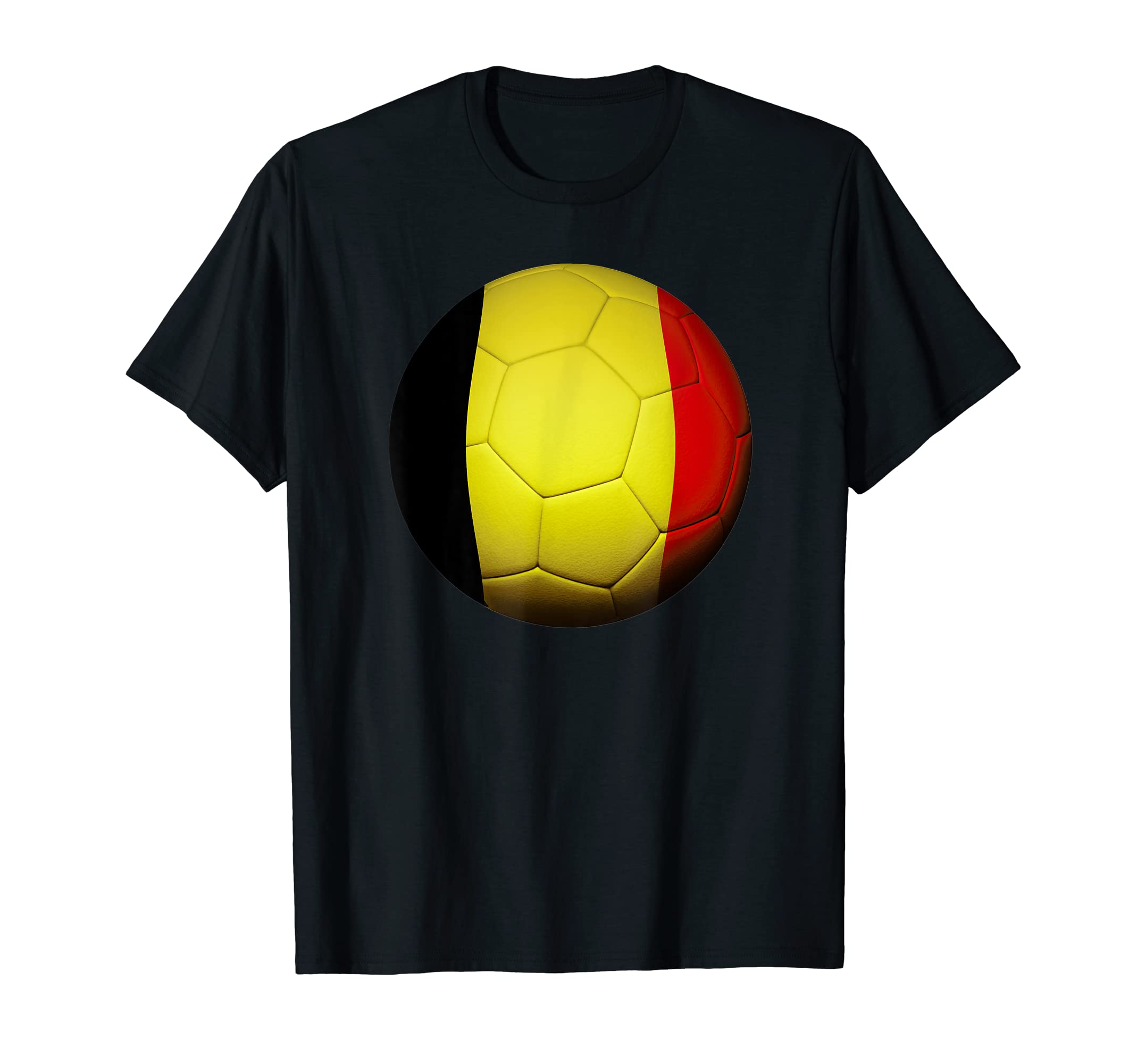 Belgian Flag Football Belgium Fan T-Shirt - Aesthetic Graphic for Adults