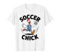 Soccer Chick Soccer Player Soccer T-Shirt - Minimalist Print Unisex