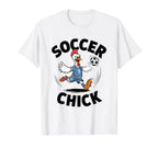 Soccer Chick Soccer Player Soccer T-Shirt - Minimalist Print Unisex
