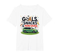 Goals Snacks Minivans Soccer Mom T-Shirt - Fun Novelty Design Men Women
