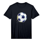 Athletic Soccer Football Ball Sports T-Shirt - Custom Art Print Men Women