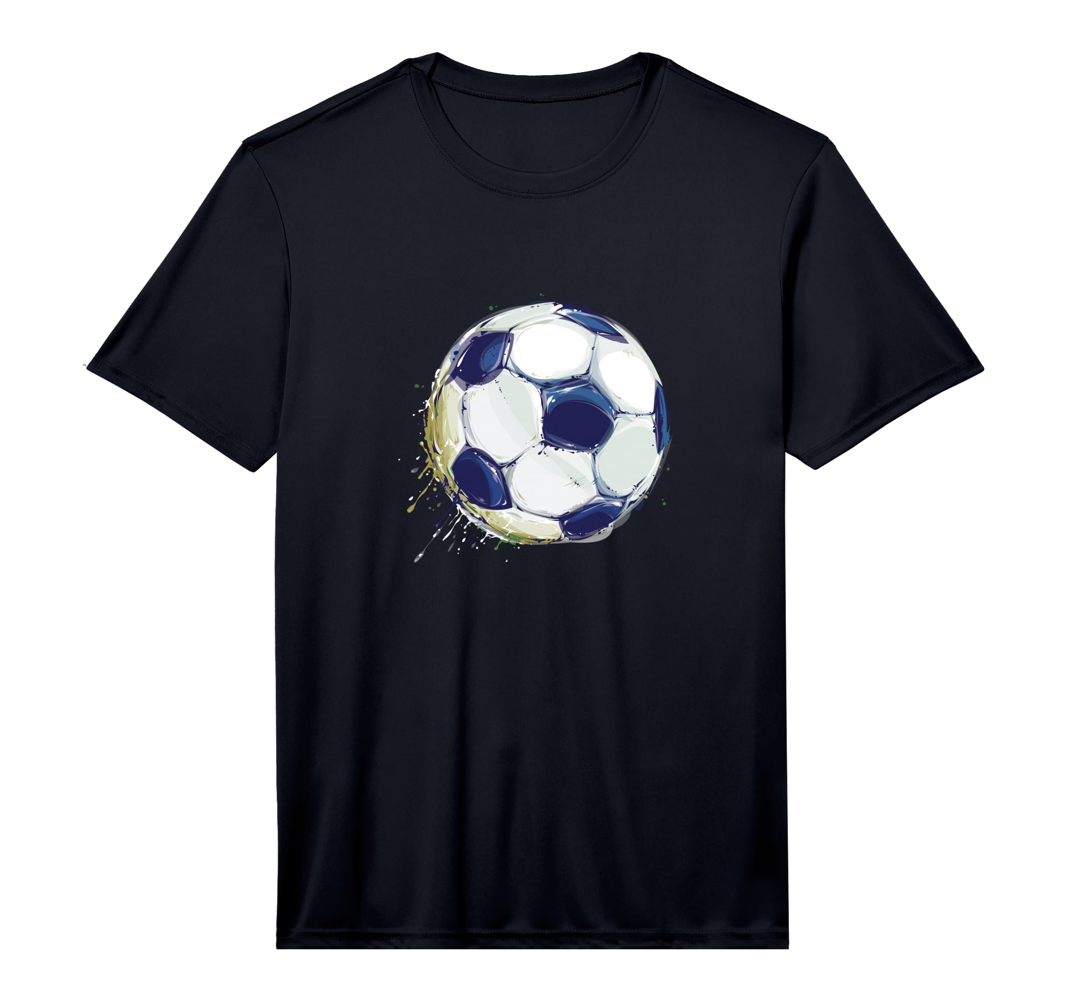 Athletic Soccer Football Ball Sports T-Shirt - Custom Art Print Men Women