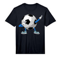 Dabbing Soccer Ball And Sports T-Shirt - Casual Everyday Wear Unisex