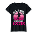 Just Who Loves Soccer Soccer Player T-Shirt - Trendy Graphic Men Women