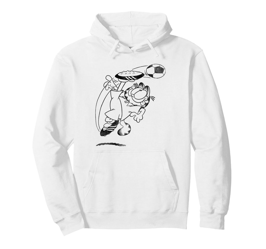 Garfield Soccer Kick Hoodie - Aesthetic Graphic Unisex