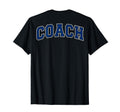 Coach Sports Trainer Varsity Blue T-Shirt - Custom Art Print Men Women
