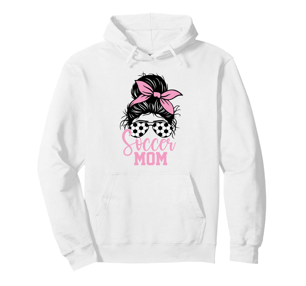 Soccer Mom Life Messy Bun Mothers Day Hoodie - Minimalist Print Unisex