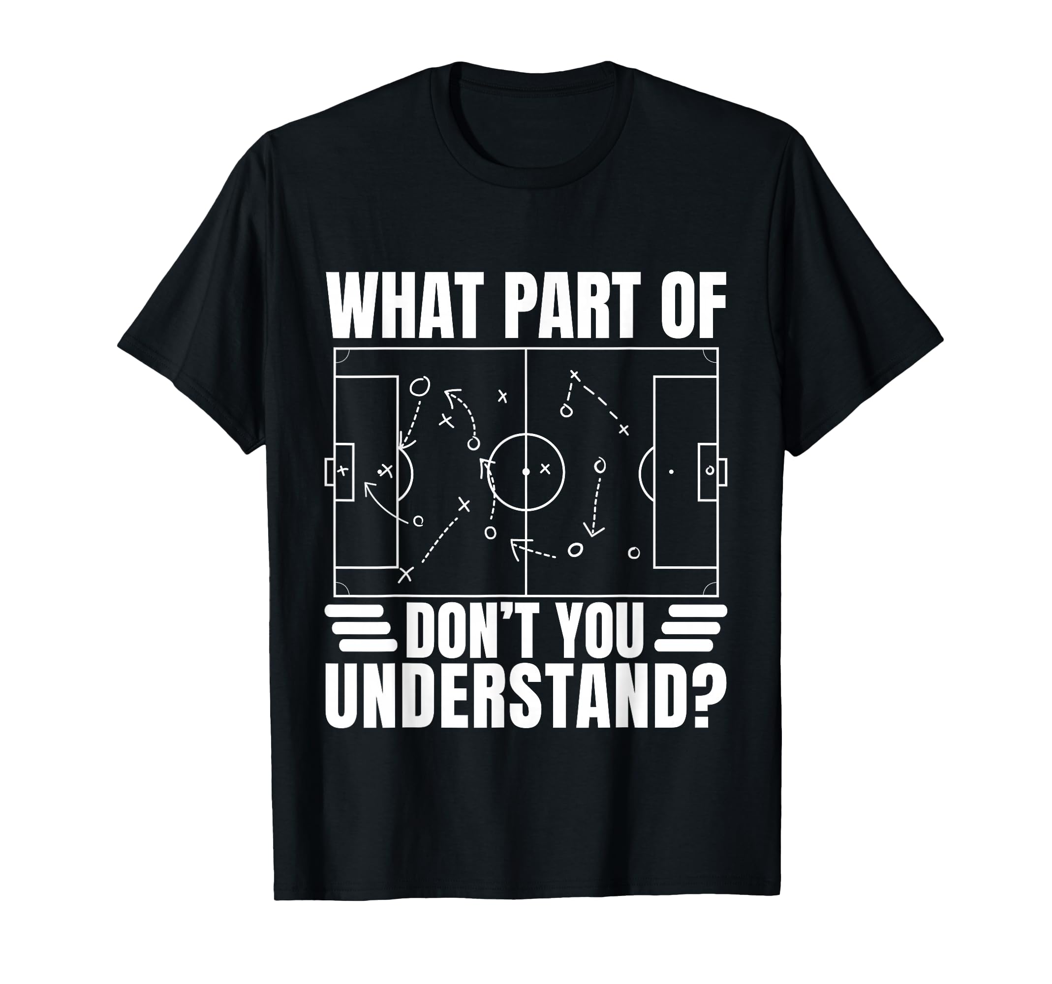 Funny Soccer Coach Gift What Part T-Shirt - Minimalist Print for Adults