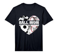 Mens Happy Mothers Day Mom Both Heart T-Shirt - Fun Novelty Design Unisex