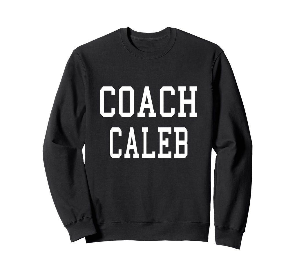 Coach Caleb Custom Football Sweatshirt - Fun Novelty Design for Adults