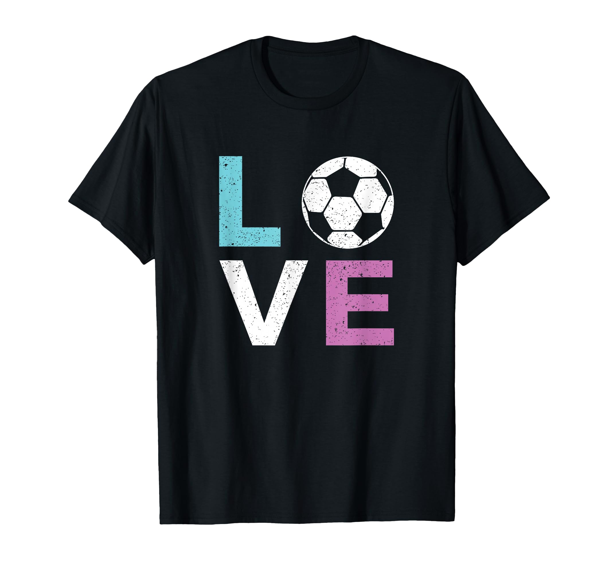 Soccer Themed I Love Soccer T-Shirt - Unique Graphic Unisex