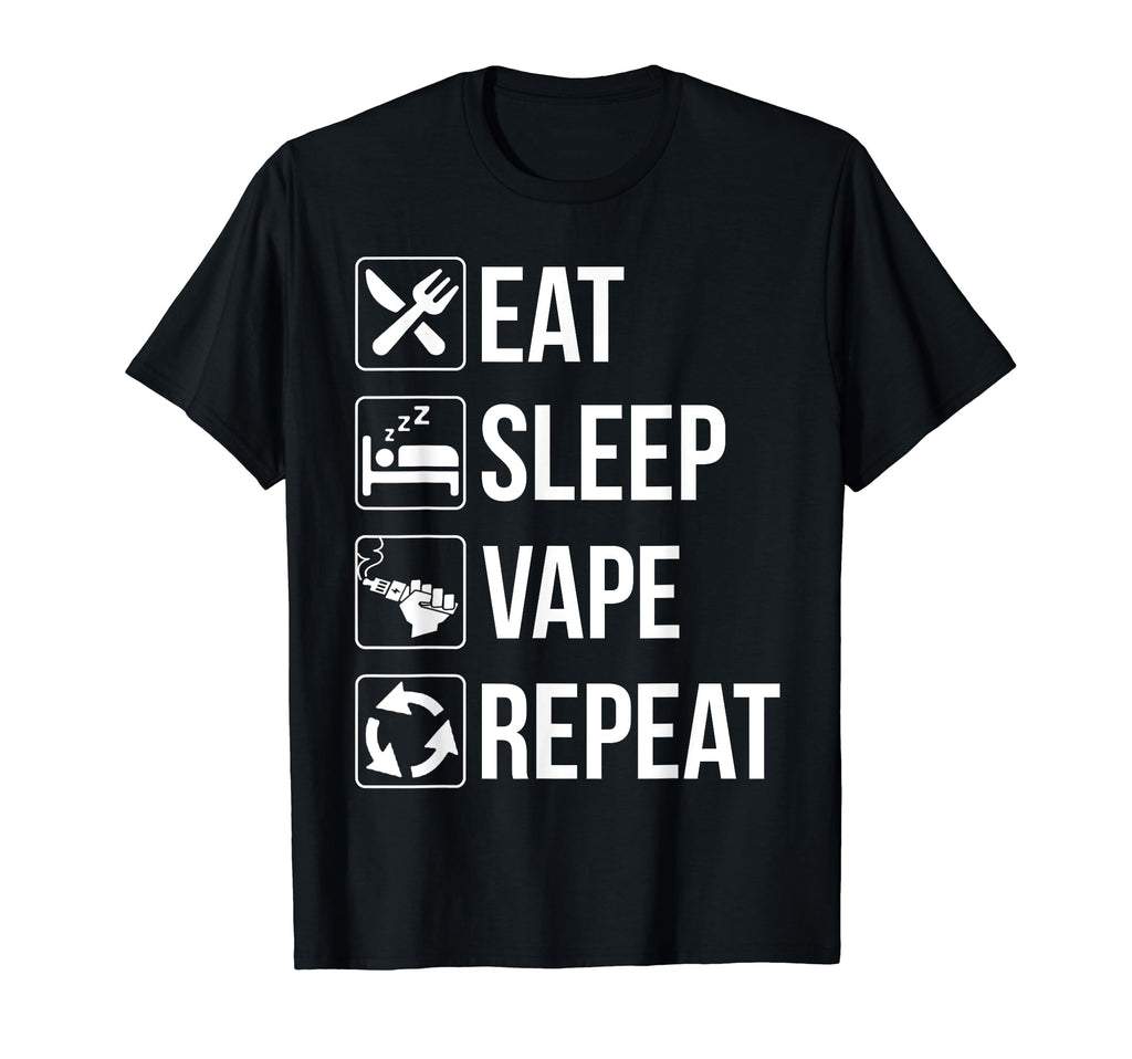 Funny Eat Sleep Repeat T-Shirt - Graphic Print Men Women