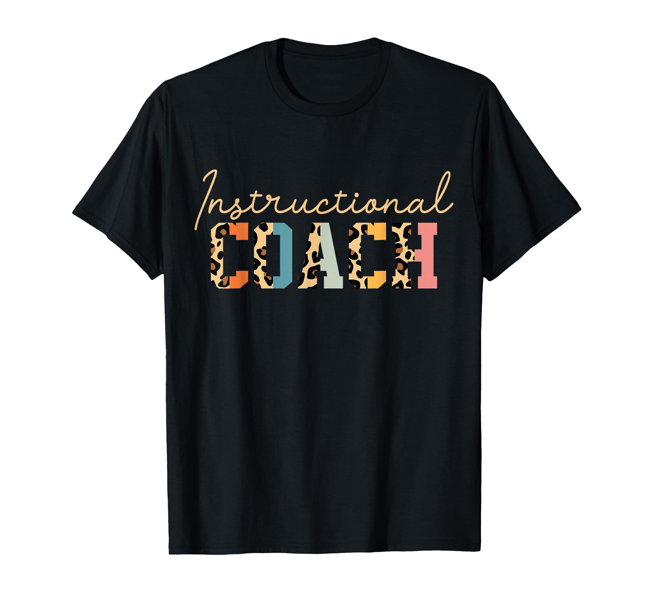 Instructional Coach Leopard T-Shirt - Minimalist Print Men Women