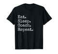 Eat Sleep Coach Repeat T-Shirt - Aesthetic Graphic for Adults