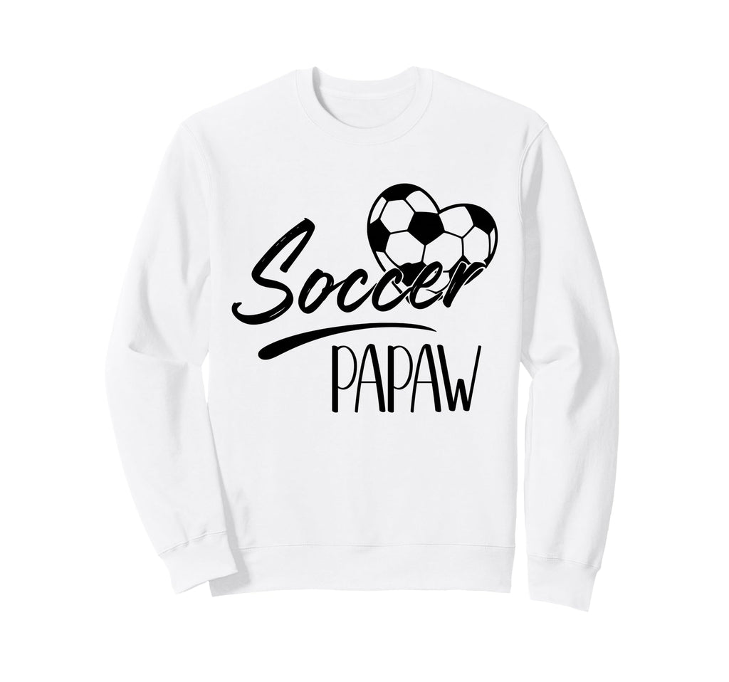 Soccer Papaw Heart Family Matching Sweatshirt - Aesthetic Graphic Unisex
