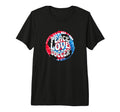 Peace Love Soccer Tie Dye Hippie Tri T-Shirt - Streetwear Style Unisex