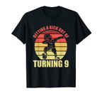 9 Year Old Happy 9Th Birthday Soccer T-Shirt - Casual Everyday Wear Unisex