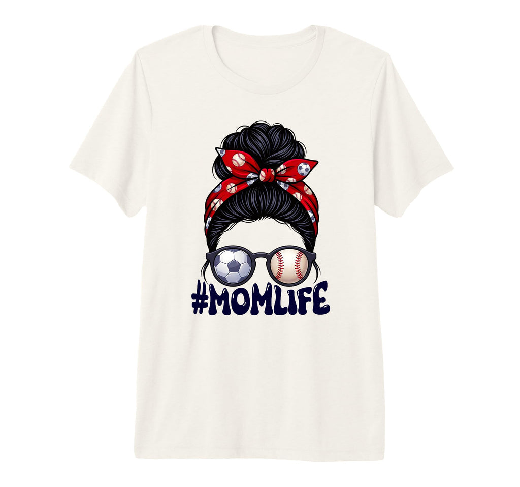 Mom Life Soccer Baseball Game Day T-Shirt - Minimalist Print Men Women