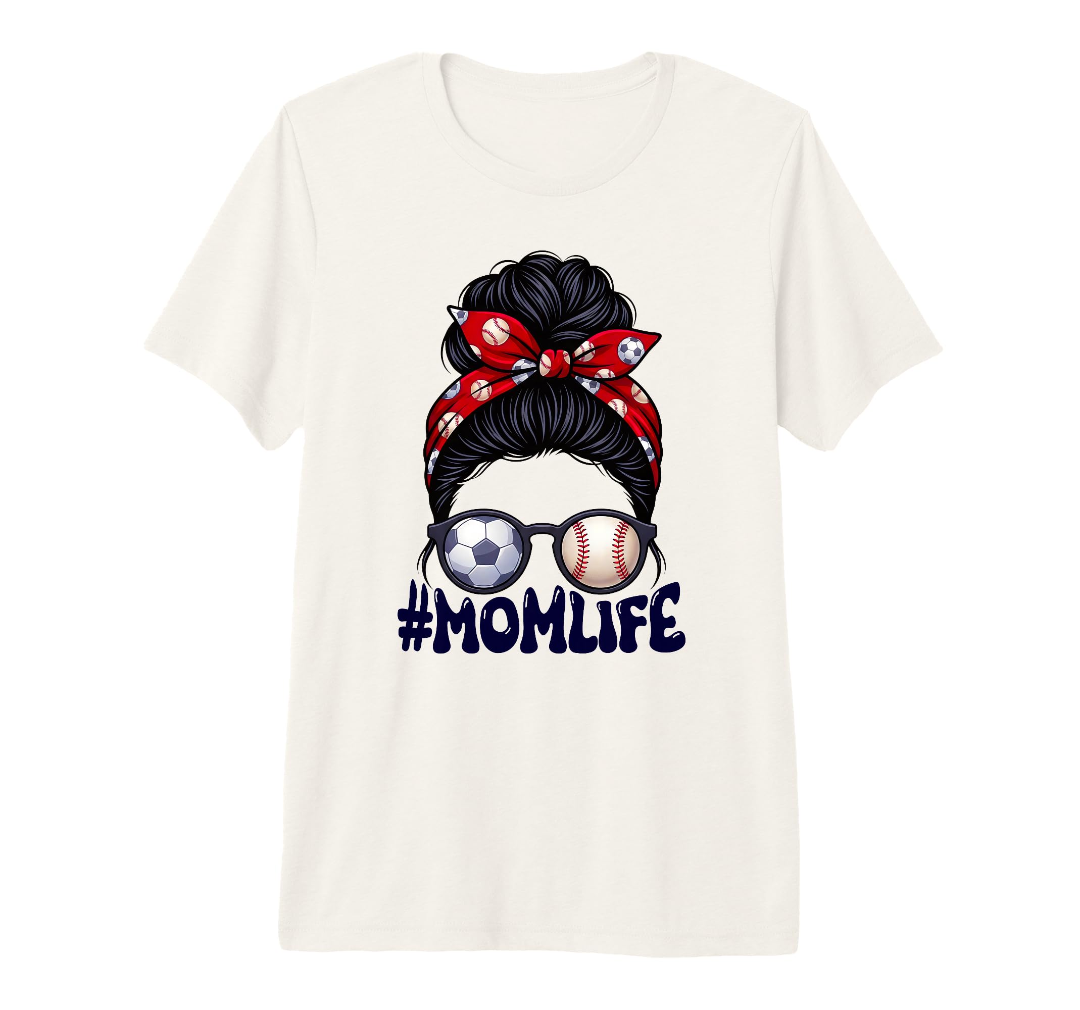 Mom Life Soccer Baseball Game Day T-Shirt - Minimalist Print Men Women