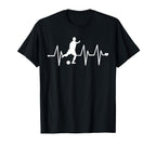 Soccer Heartbeat Funny Soccer T-Shirt - Graphic Print Men Women