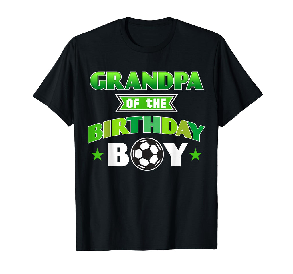 Grandpa Birthday Soccer Party Family Love T-Shirt - Trendy Graphic Unisex