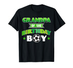 Grandpa Birthday Soccer Party Family Love T-Shirt - Trendy Graphic Unisex