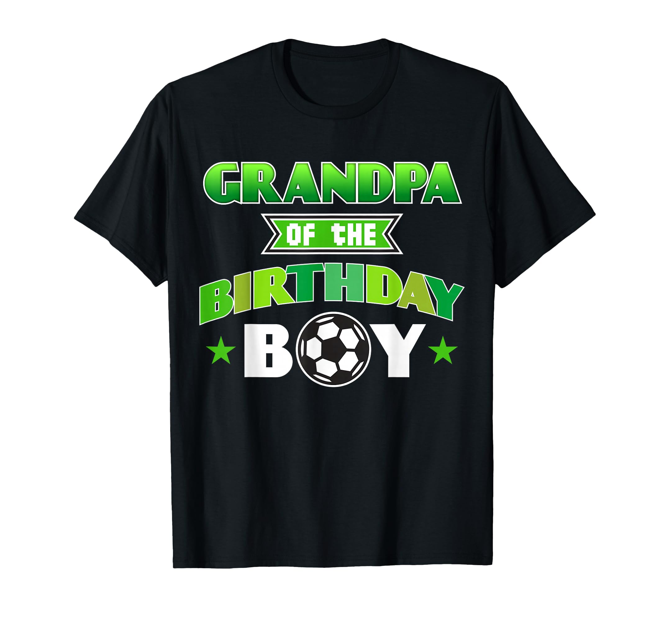 Grandpa Birthday Soccer Party Family Love T-Shirt - Trendy Graphic Unisex
