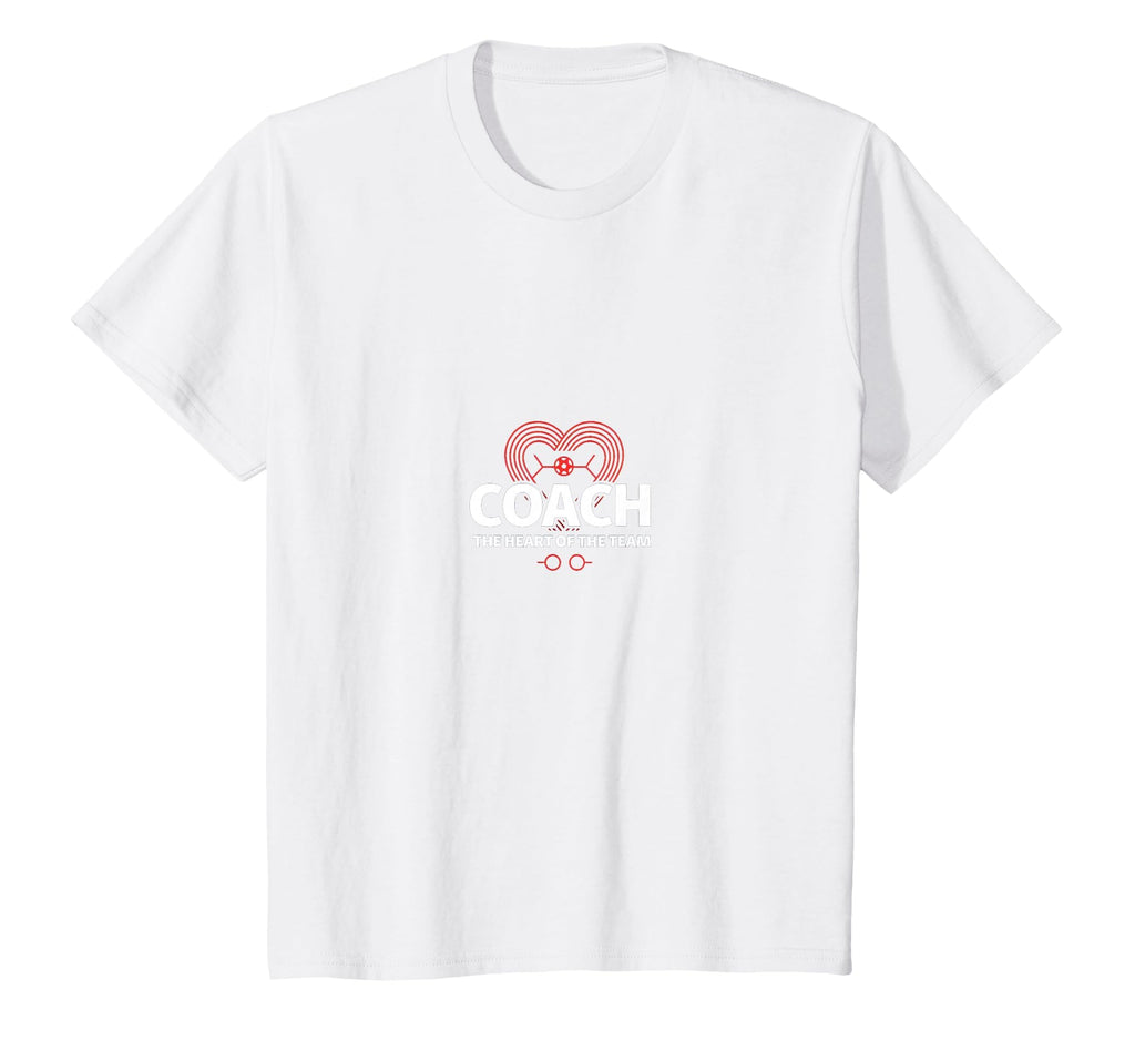 Soccer Coach Heart Team Inspiring Baseball T-Shirt - Unique Graphic Unisex
