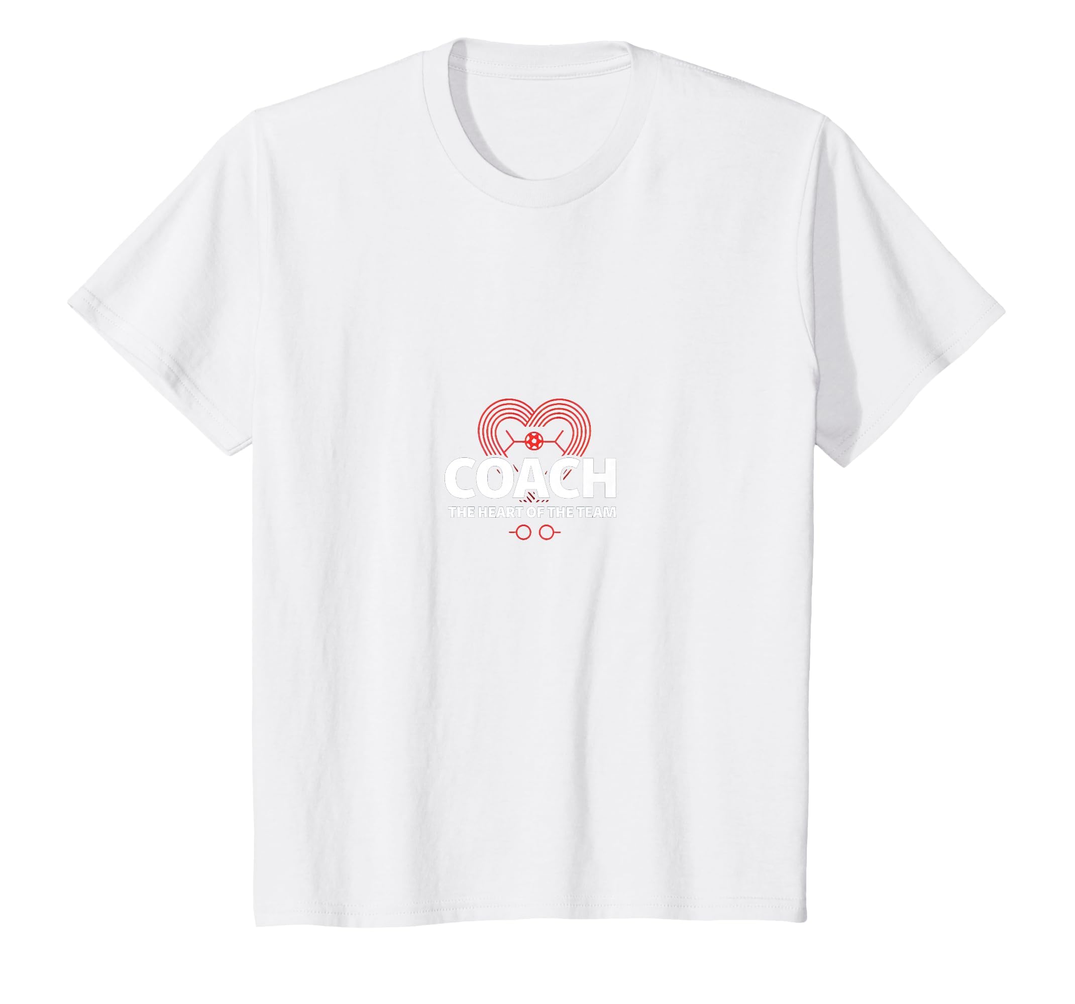 Soccer Coach Heart Team Inspiring Baseball T-Shirt - Unique Graphic Unisex